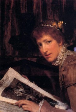  Lawrence Art Painting - Interrupted Romantic Sir Lawrence Alma Tadema